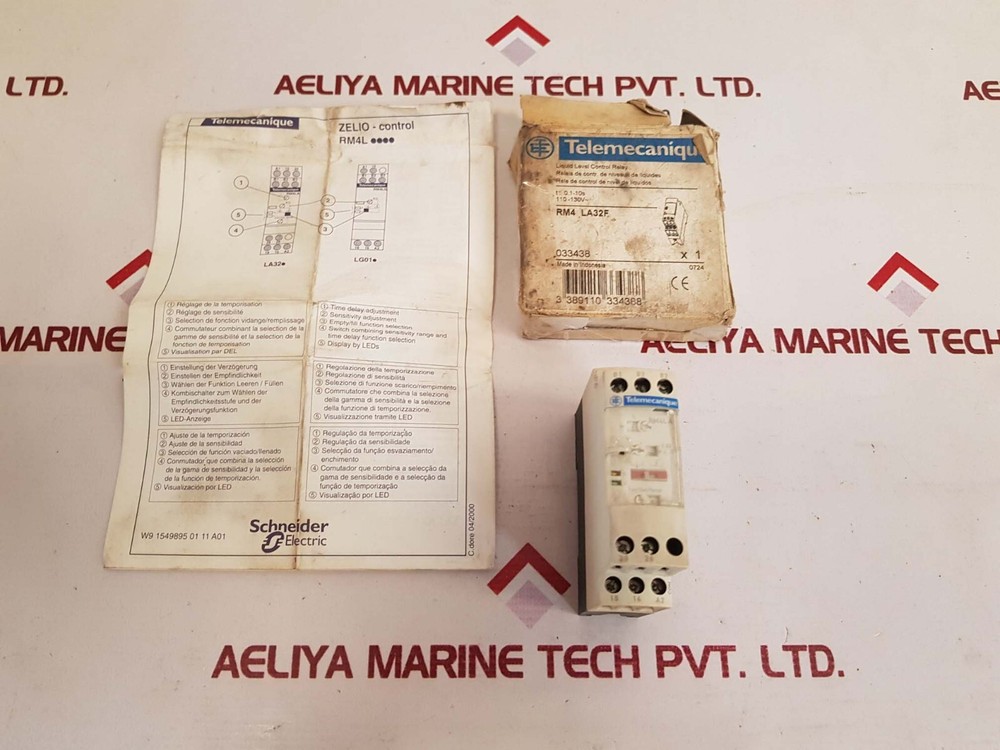 Telemecanique Schneider Electric RM4 LA32F Liquid Level Control Relay