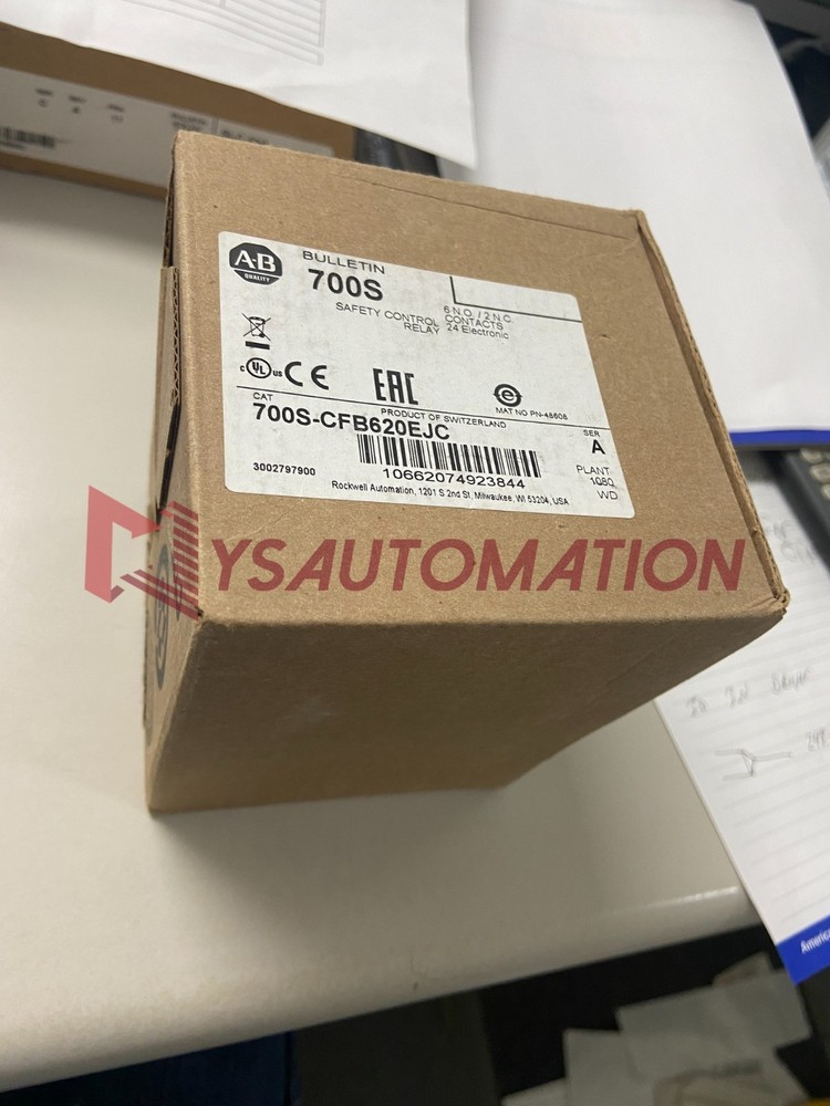 NEW NEVER OPENED Allen Bradley 700S-CFB620EJC safety control relay