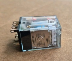 OMRON MY2IN-DC24(S) Push to Test Relay, 8Pin, DPDT, 10A, 24VDC (C10T)