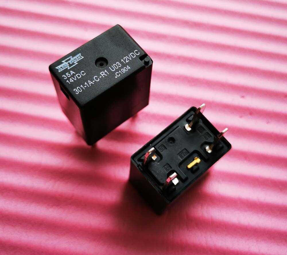 2pcs Song Chuan 301-1A-C-R1 U03 12VDC Micro 280 SPST Relay 35A 4Pins