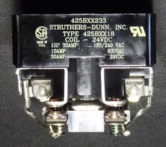 Struthers Dunn Control relay (1) / New / 24 VDC Coil / 2 Pole