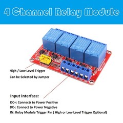 2pcs DC 12V Relay Module 4 Channel Relay Board Shield with Optocoupler Isolat…
