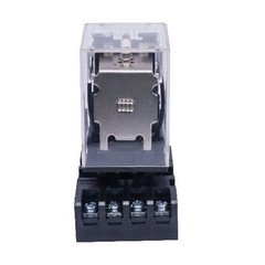 JTX-2C MK2P-I DPDT Power Relay Plug-in Terminal Socket Base DC 12 Size: DC 12V