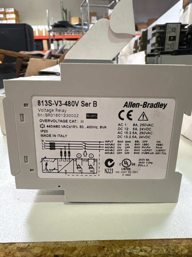 Allen-Bradley 813S-V3-480V Series B Voltage Relay