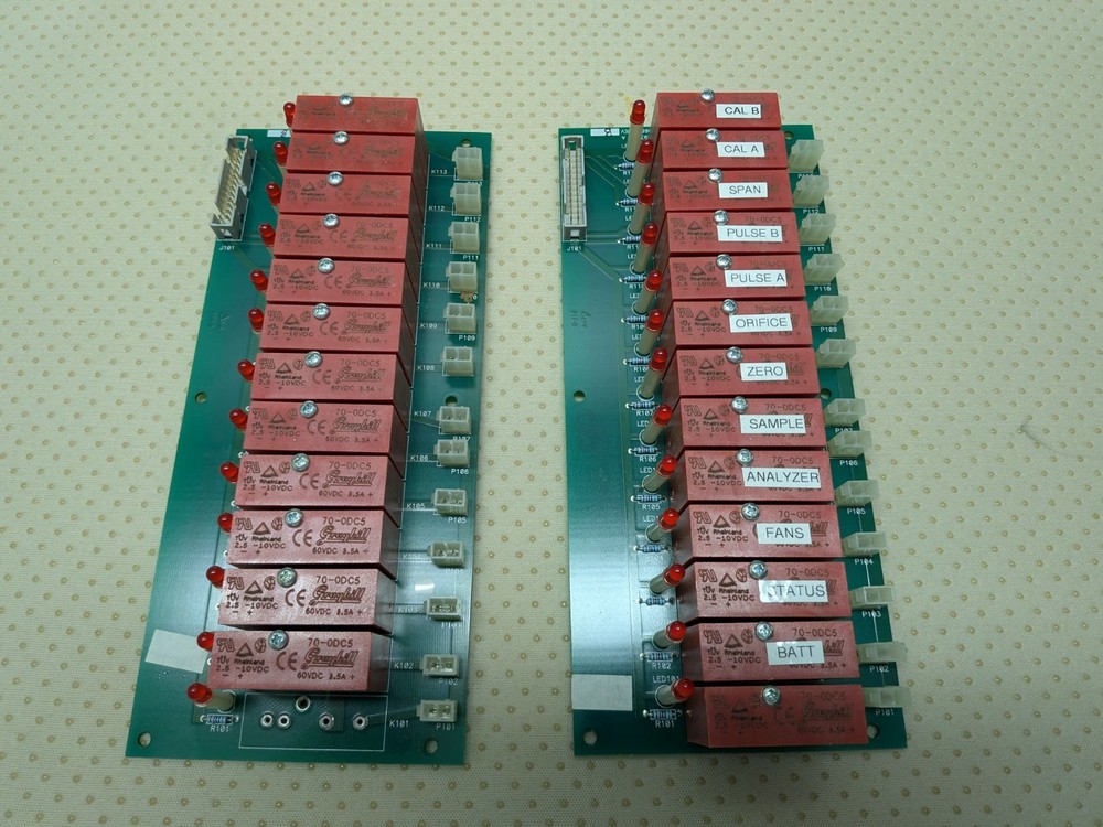 2 Sets of 12 GRAYHILL SOLID STATE RELAY 60 VDC 3.5A MODEL 70-0DC5 on PCB