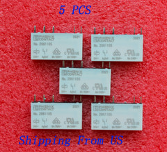 NO.2961105 Phoenix Contact Power Relay 5 Pins 6A 250VAC 24VDC(Pack of 5)