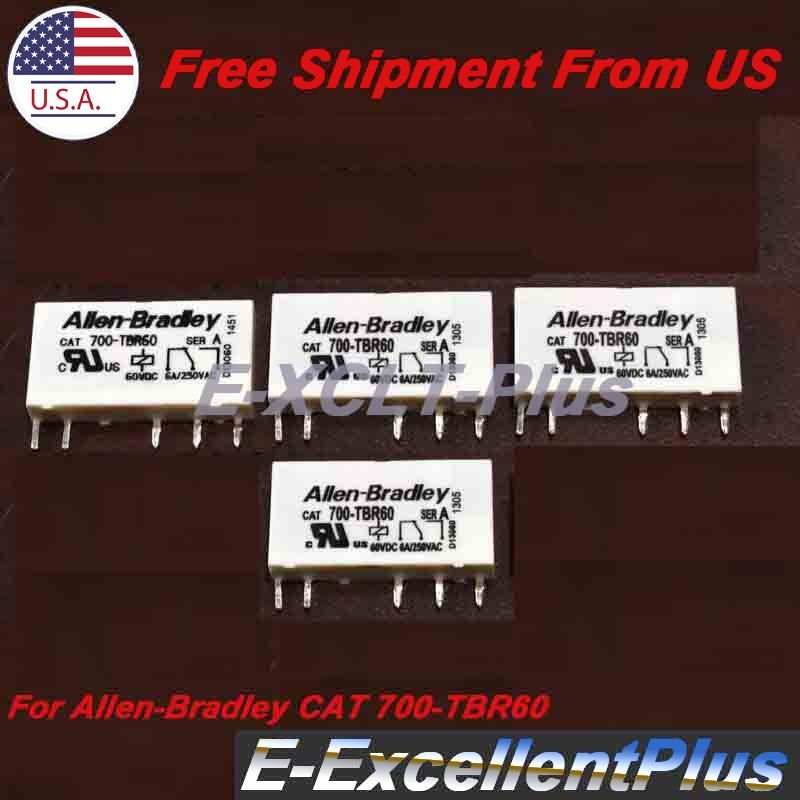 4PC Power Relay For Allen-Bradley CAT 700-TBR60 CAT700-TBR60 60V 6A 250VAC 5Pin