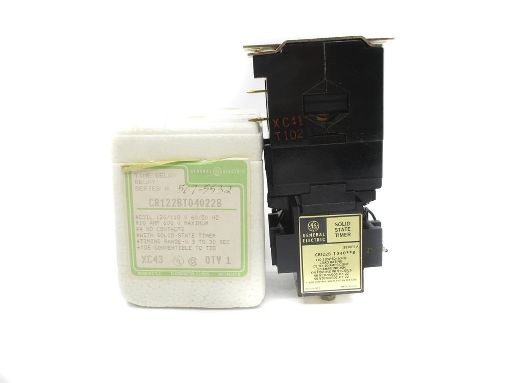 GENERAL ELECTRIC CR122BT04022B SER. A 110/120V 0.3-30SEC NSMP