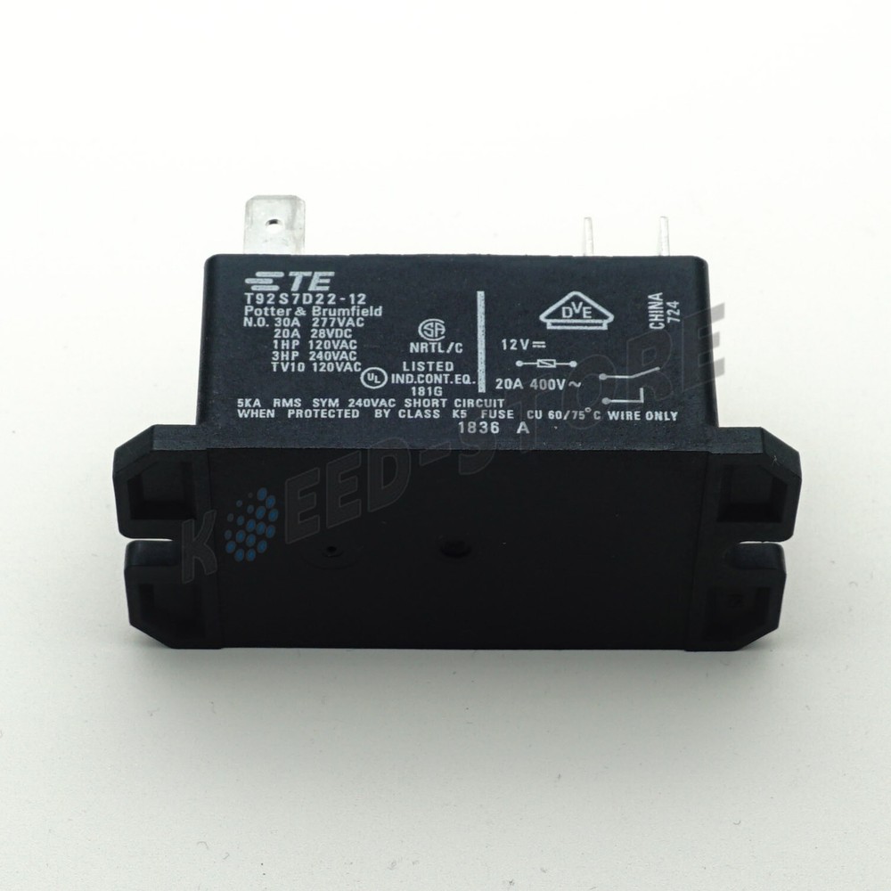 T92S7D22-12 Power Relay 30A 277VAC 6 Pins x 1PC NEW