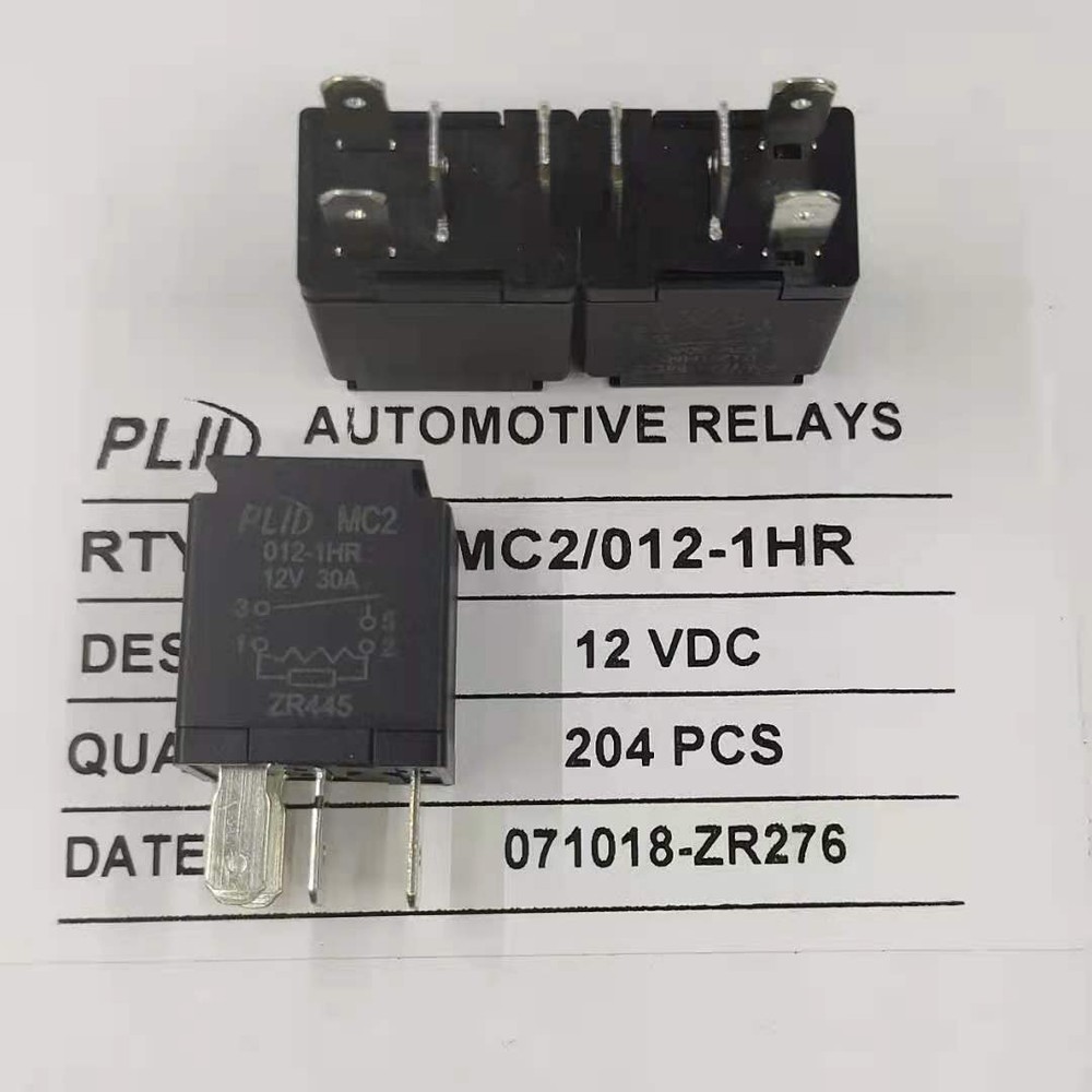 5Pc PLID MC2-012-1HR 12VDC Automotive Relay 4Pins 30A