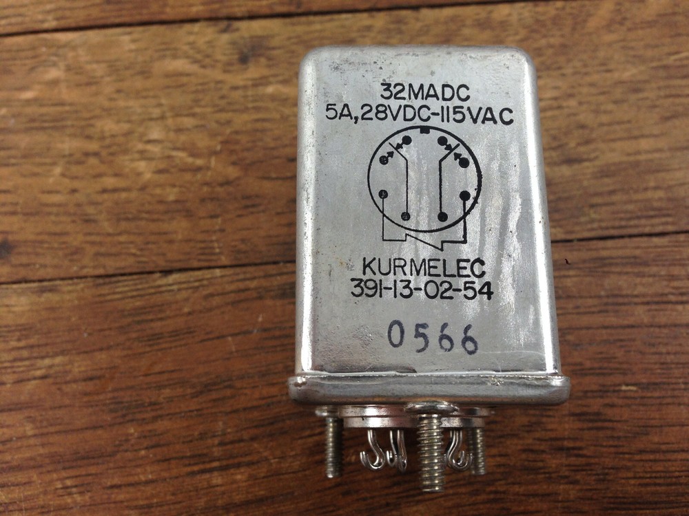 NOS – Kurmelec Relay 5945-760-9519 391-13-02-54 28 VDC 115 VAC #102