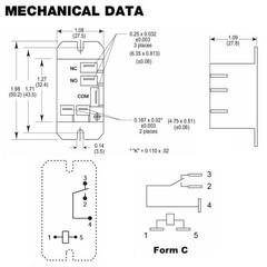 AZ2280-1C-24AF Power Relay 24VAC 30A 5-Pin SPDT Normally Closed 2 Pack