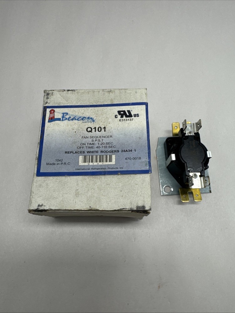 New Beacon Q101 Fan Sequencer Replaces White Rodgers 24A34-1 (P2)