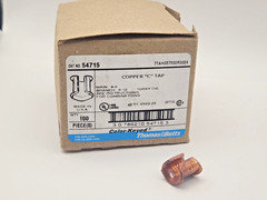 100pcs Thomas & Betts 54715 CU C-Tap Connector Gray 6-8 AWG Die Code 29