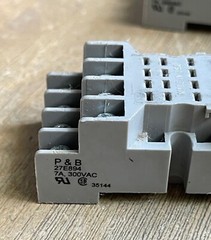 POTTER & BRUMFIELD 27E894 RELAY SOCKET BASES 7A 300VAC 14 PIN LOT OF 3