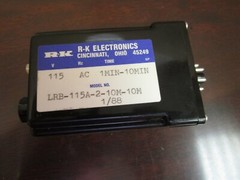 R-K ELECTRONICS REPEAT CYCLE TIMER RELAY LRB-115A-2-10M-10M 115Vac 1MIN-10MIN