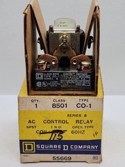 SQUARE D 8501-CO-1 AC 115V CONTROL RELAY [2WES1-4]
