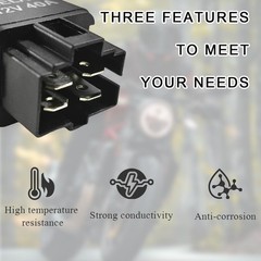 DXNQ 40 Amp Automotive Relay, 4 Pin 12V 40A SPST Car Air Conditioning Relay…