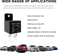 Versatile 12V 40A Auto Relay Switches – Perfect for Cars, Motorcycles & Boats