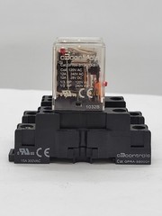 2PC C3Controls GPRM-S1c12D-3 Relay w Socket Base 12A 240V 120V Coil 5Pin