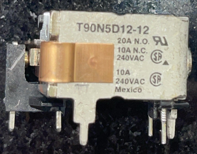 T90N5D12-12 Power Relay 12V Coil 20A 240VAC SPDT (NO/NC 10A) Heavy Duty HVAC