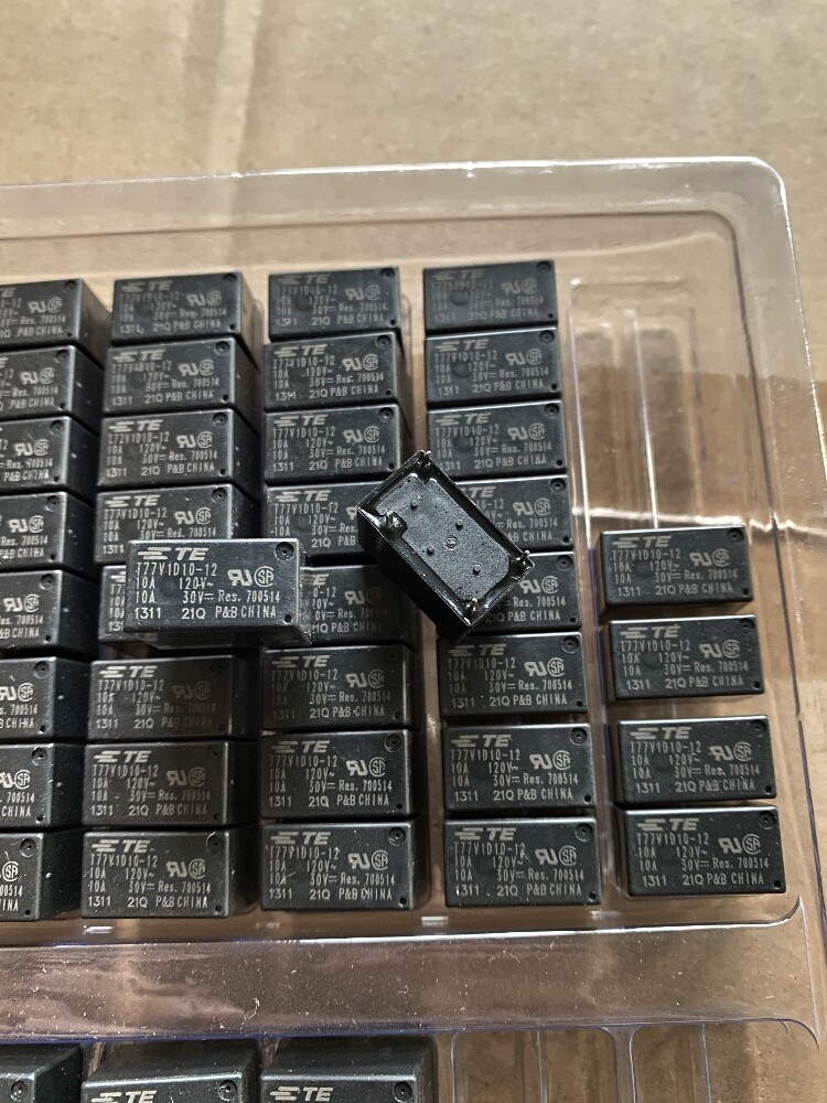 10Pcs Power Relay 120V 10A 4 Pins T77V1D10-12 PCB