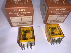 CP Clare & Co GP1R21A1000 Relay 12 VAC Coil 1/HP 120/240 VAC Qty.Of 2 New Relays