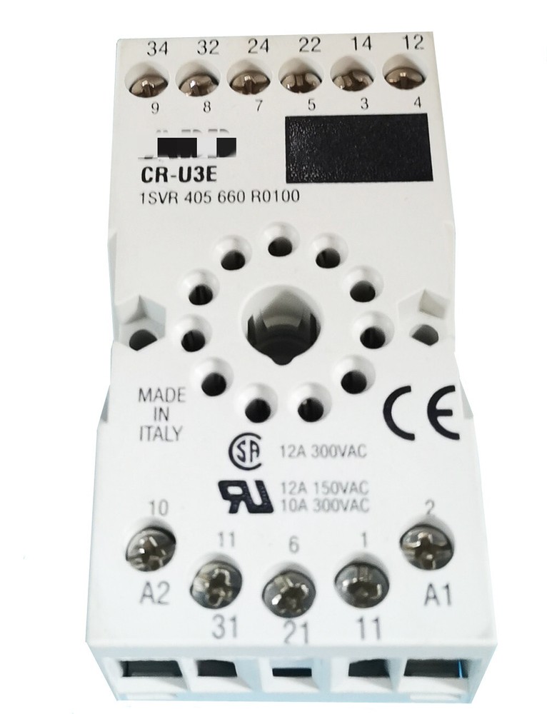 1PC CR-U3E 1SVR 405 660 R0100 Intermediate Relay Socket 12A 300VAC
