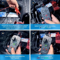 New 12v 24v Automotive Relay Tester 4pin 5pin Super Relay Tester Diagnostic Tool