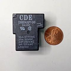 CDE 24VDC SPST PCB Mount Relay CDR801AUQPY-24D