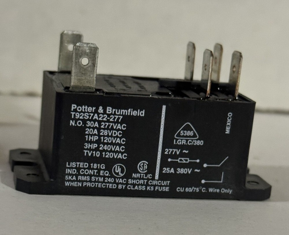 NEW TE Connectivity Potter & Brumfield T92S7A22-277 Relay