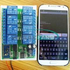 12V 8-Channel Bluetooth Relay Android Mobile Remote control Switch Motor Light