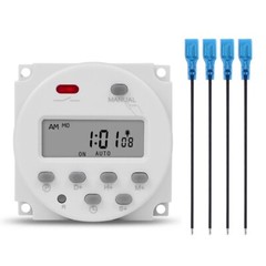 1 Second Interval 12V Digital LCD Timer Switch 7 Weekly Pro3144-