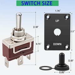 Groovely 12V DC Relay Module,Forward and Reverse Relay Module,with Waterproof DP