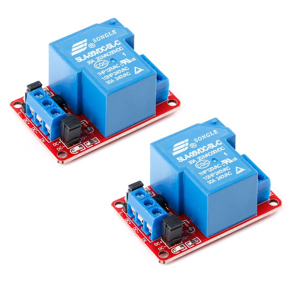 2Pcs 5V Relay Module 5V 1-Channel 30A with Optocoupler Isolation Module High …