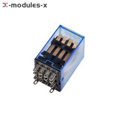 MY4NJ 12V/24V/110V/220V Coil Power Relay DIN Rail Mounted 14Pin + Base PYF14A US
