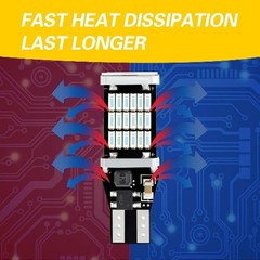 4 PCS 921 LED Reverse Light Bulbs, 6000K Ice Blue CANBUS 912 T15 W Color: Blue