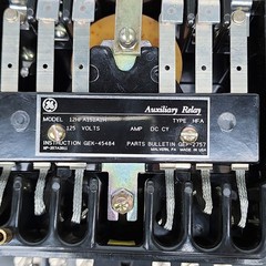 GE General Electric 12HFA151A2H HFA Auxiliary Relay 125VDC GEK-45484 ⚡