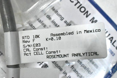 Rosemount Analytical Emerson 0150-03 Sensor Assembly RTD 10K