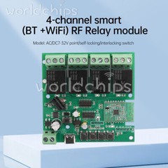 4 Channel Relay Switch Module 433MHZ RF APP Wireless Remote Control For eWeLink