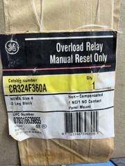 General Electric CR324F360A NEMA Size-4 3-Leg Block Thermal Overload Relay