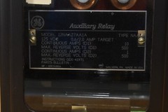GE 12NAA27AA1A, Auxiliary Relay, 125 VDC, 0.6/2.0 AMP