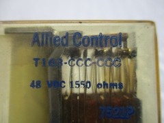 ALLIED CONTROL T163-CCC-CCC RELAY 48V NSNP