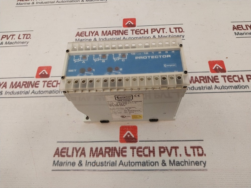 Crompton 256-PRBU Protector Relay 5A 250V 50/60Hz & Output 230V AC, 24V DC
