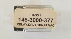 Tyco Relay, KUP-14A55-24, 24 VAC, 3P2T, 10A (Bass Products 145-3000-377) NOS