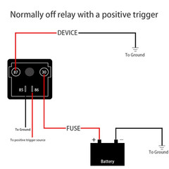 Relay 120A, 12V Continuous Duty SPST 4-Pin High Power Relay