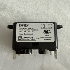 IRP 90290Q 190-0001 Relay SPNO Quick Connect 50/60HZ 240Vac 8Amps