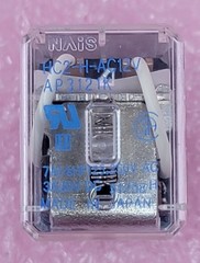 Panasonic NAIS Aromat – HC2-H-AC12V Relay, Control, 12 VAC Coil, DPDT, New.