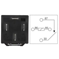 4 Pack JD1912 Car Relay, 12V 40A, 4 Pins SPST, Automo Item Package Quantity: 4