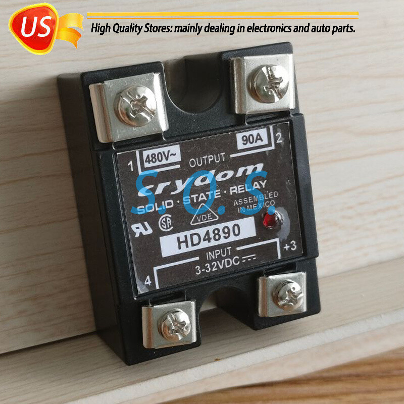 New Solid State Relay Modul For Crydom HD4890 Input 3-32VDC Output 480VAC 90A